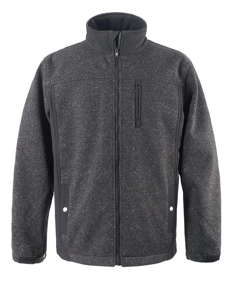 Melange Brushed Fleece Jacket: Where Elegance Meets Performance Melange Brushed Fleece Jacket: Where Elegance Meets Performance