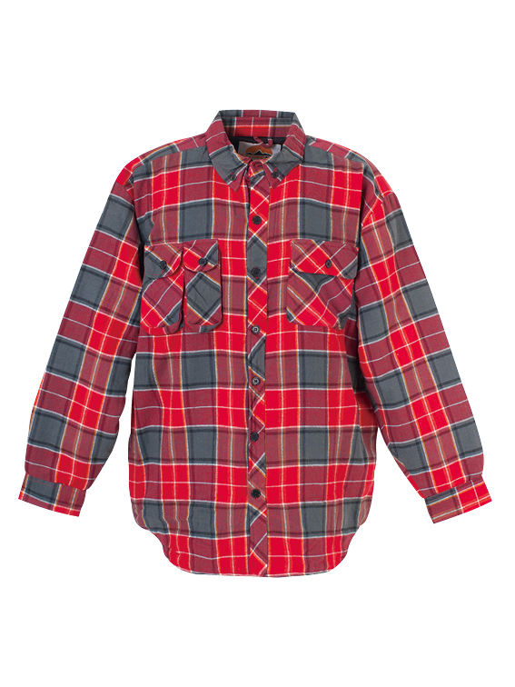 YARN DYED PADDED SHIRT